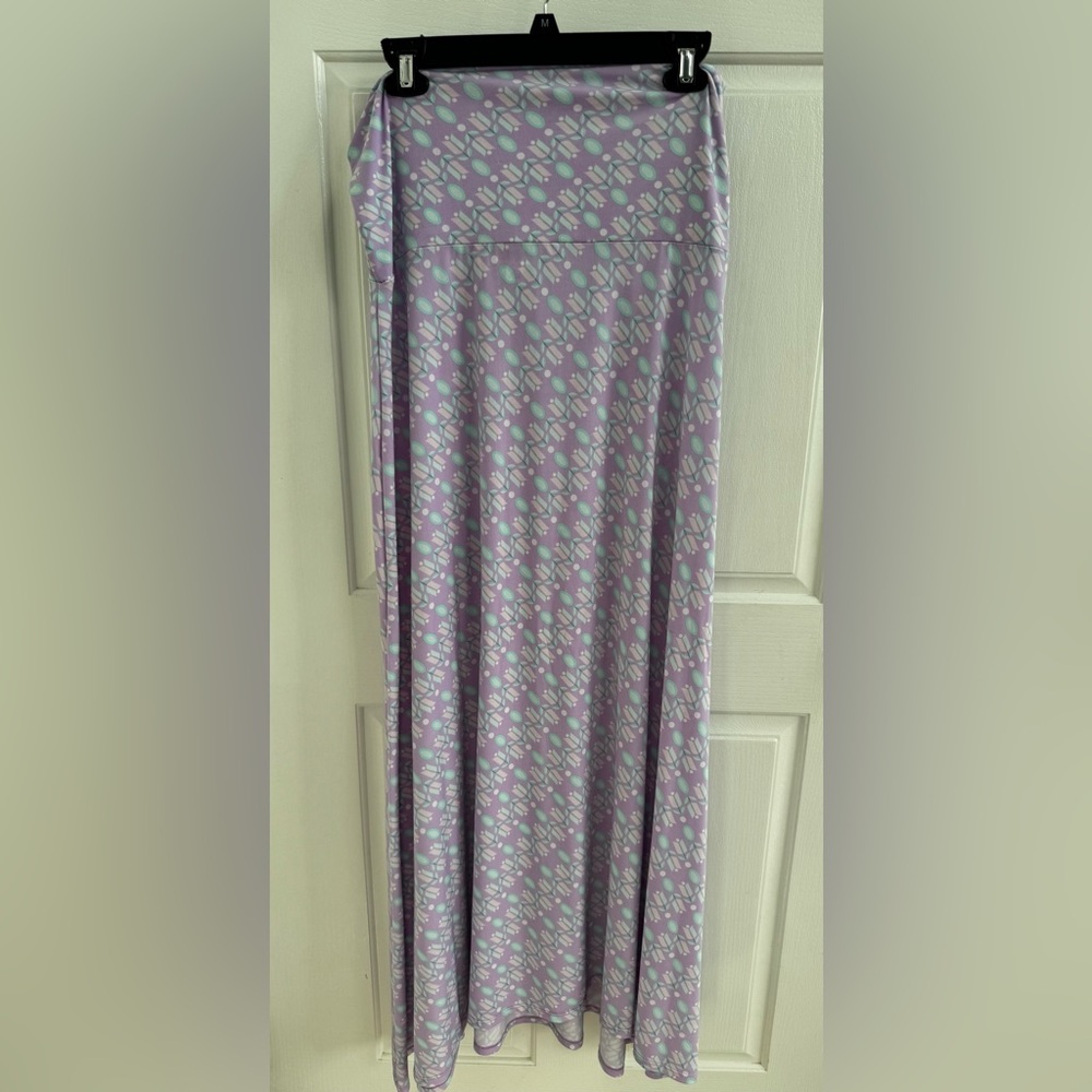 LuLaRoe Purple Geometric Maxi Skirt